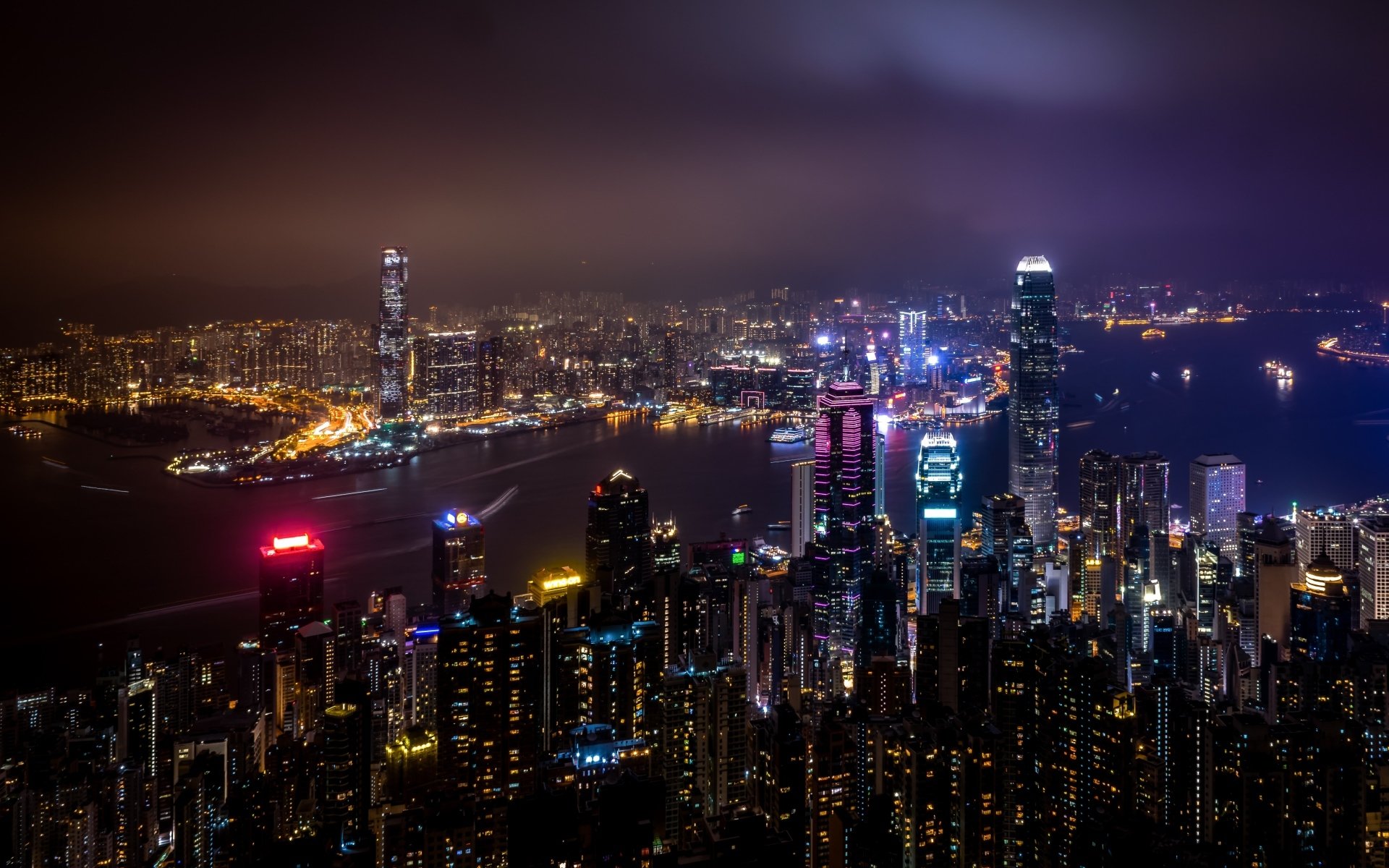 风景,香港,维多利亚港,城市夜景,风景大片