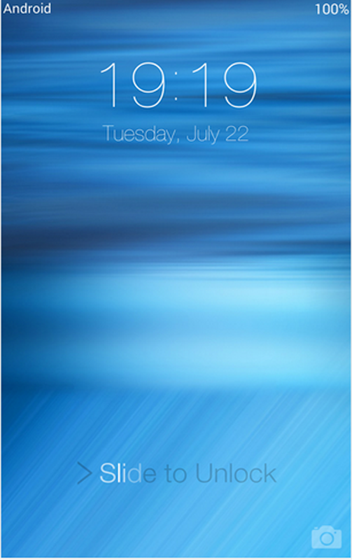 iOS 8 lock screen截图2