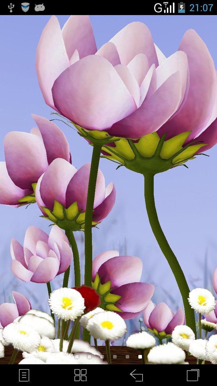 3d花的海洋梦象动态壁纸